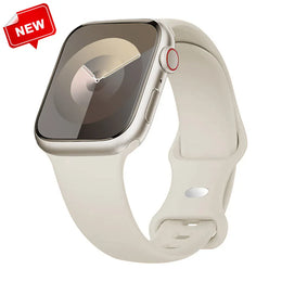 KissICON Starlight / China Mainland / 40 41 42(S11-10) S-M Silicone Strap For Apple Watch Bands 40mm 44mm 46mm 45mm 41mm 49mm 42 Correa Bracelet iWatch series ultra3 2 7 8 9 se 10 11 band
