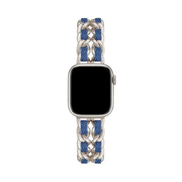 KissICON Starlight-Denim / Series10-11 42mm Women Metal Strap for Apple Watch Band 10 9 8 Ultra 46mm 42mm 49mm 7 SE 6 5 41mm 45mm 44/40mm Lady Gold Steel Bracelet Wristband