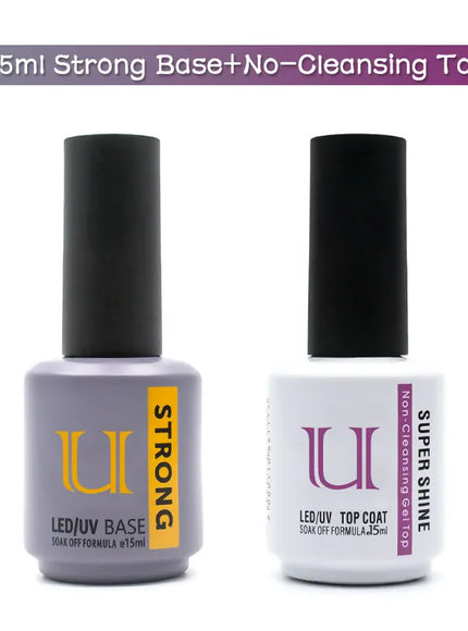 KissICON stbase and top KissIcon Gel Polish Set Base Coat For Nails