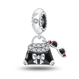 KissICON STC292 925 Silver Pink Ballet Skates Shoes Charms Fit Original Bracelet Necklace DIY Bead For Women Jeweli Make Gift