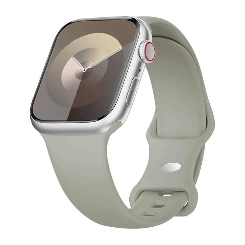 KissICON Stone / China Mainland / 40 41 42(S11-10) S-M Silicone Strap For Apple Watch Bands 40mm 44mm 46mm 45mm 41mm 49mm 42 Correa Bracelet iWatch series ultra3 2 7 8 9 se 10 11 band
