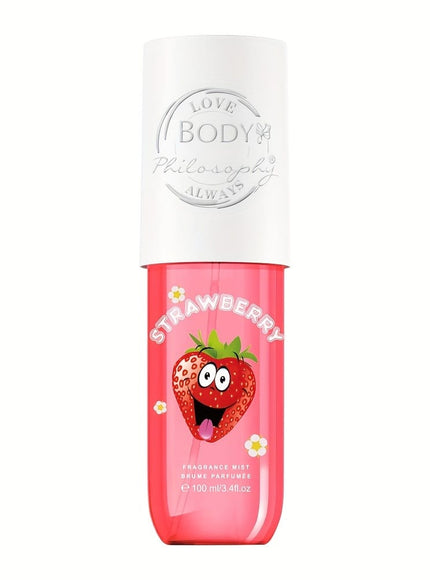 KissICON Strawberries Strawberry Bliss Hair And Body Mist Long Lasting