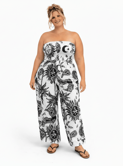 KissICON Stretch Plus Size Summer Jumpsuit
