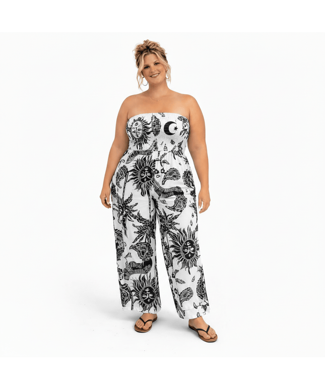 KissICON Stretch Plus Size Summer Jumpsuit