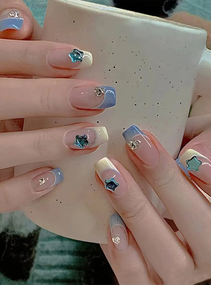 KissICON Style 11 KissIcon 24Pcs French Nail Tips Press On Longlasting
