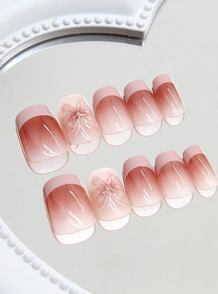 KissICON Style 16 KissIcon 24Pcs French Nail Tips Press On Longlasting