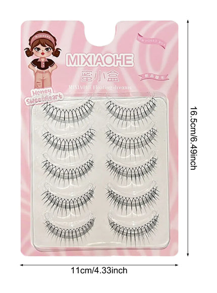 KissICON Style 16 KissIcon False Eyelashes Anime Strip Lashes - Natural