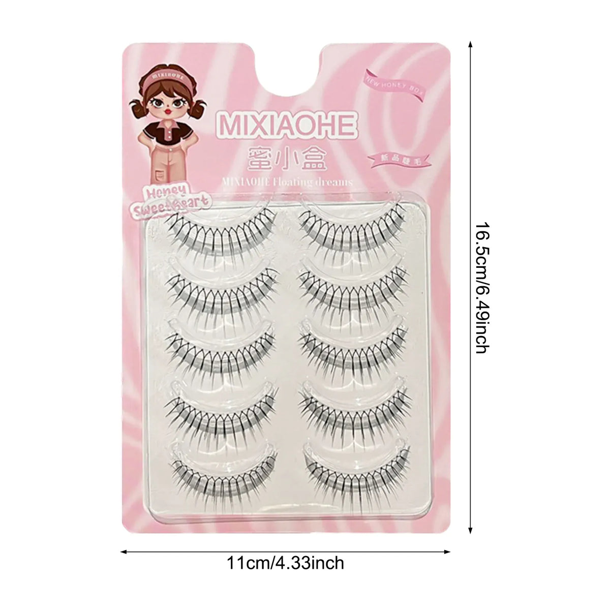 KissICON Style 16 KissIcon False Eyelashes Anime Strip Lashes - Natural