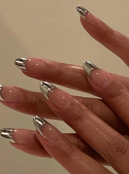 KissICON Style 17 KissIcon 24Pcs French Nail Tips Press On Longlasting