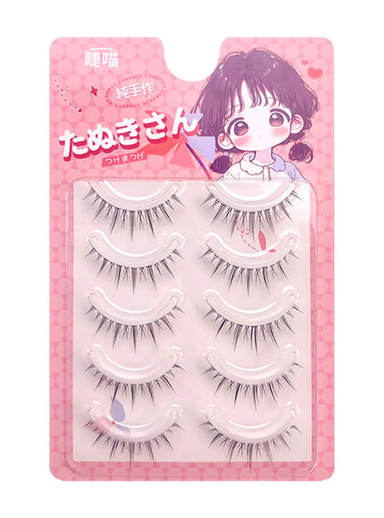 KissICON Style 3 KissIcon False Eyelashes Anime Strip Lashes - Natural