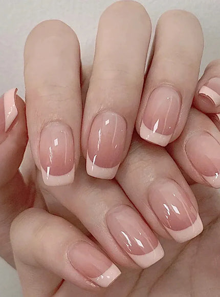KissICON Style 4 KissIcon 24Pcs French Nail Tips Press On Longlasting