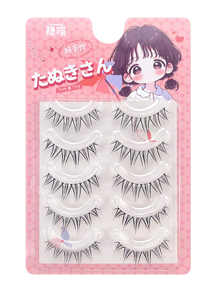 KissICON Style 5 KissIcon False Eyelashes Anime Strip Lashes - Natural