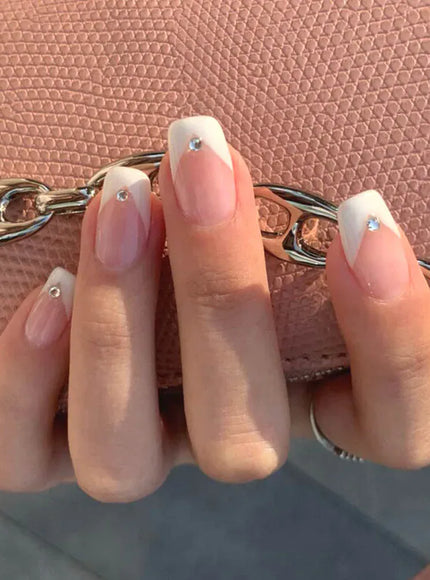 KissICON Style 6 KissIcon 24Pcs French Nail Tips Press On Longlasting