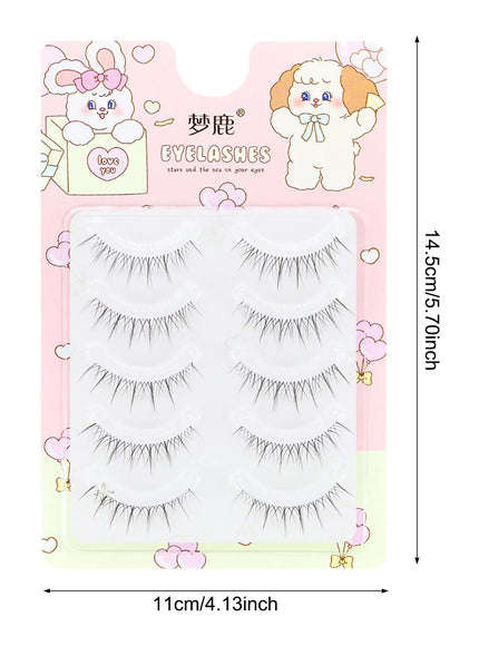 KissICON Style 9 KissIcon False Eyelashes Anime Strip Lashes - Natural