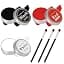 KissICON Style C-3PCS Professional White Black Red Face and Body Painting Kit