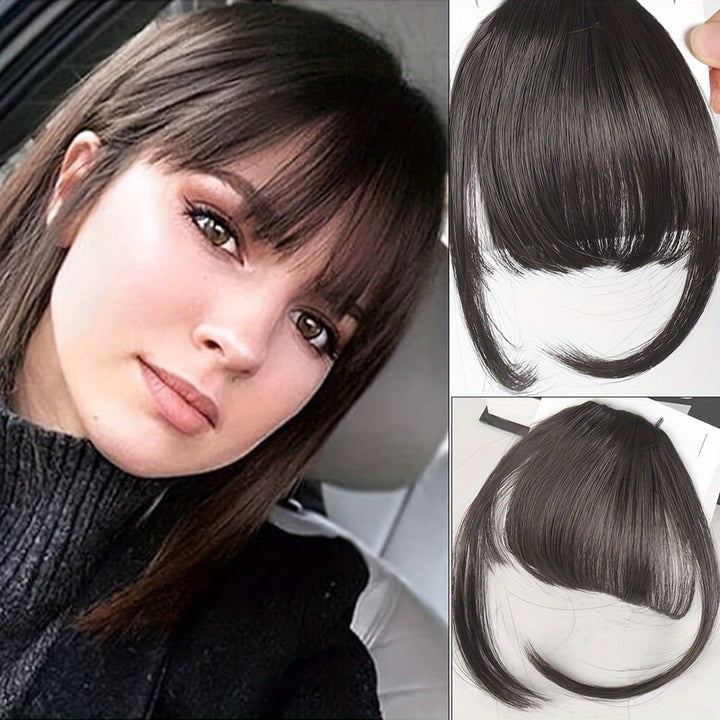 KissIcon Easy Clip-In Wispy Bangs - Natural Look