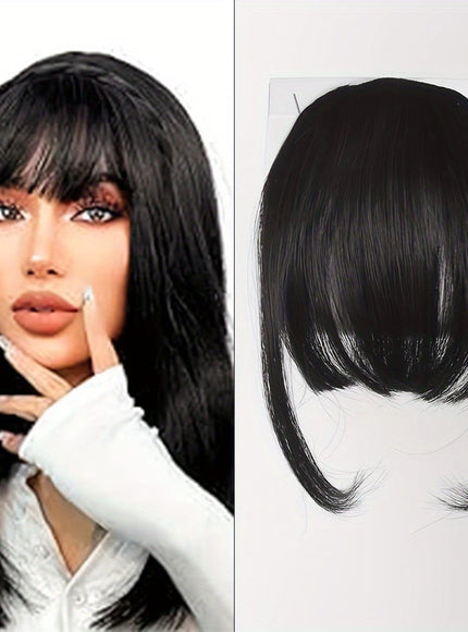 KissICON Style4 / 6inch KissIcon Easy Clip-In Wispy Bangs - Natural Look