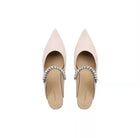 Suede pink slippers