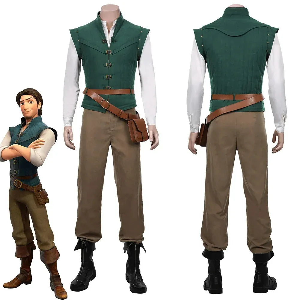 KissICON suit / XXL Flynn Rider Tangled Rapunzel Cosplay Costume Adult Carnival Uniform Halloween Anime Halloween Costumes