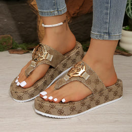 KissICON Slides Summer Platform Beach Slides for Women