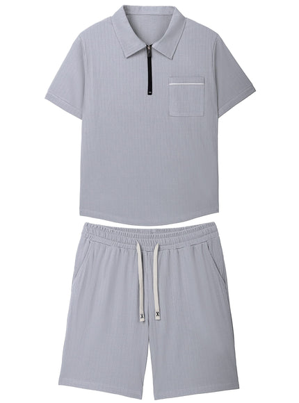 KissICON Summer Sportswear Set Polo  Pocket Shorts