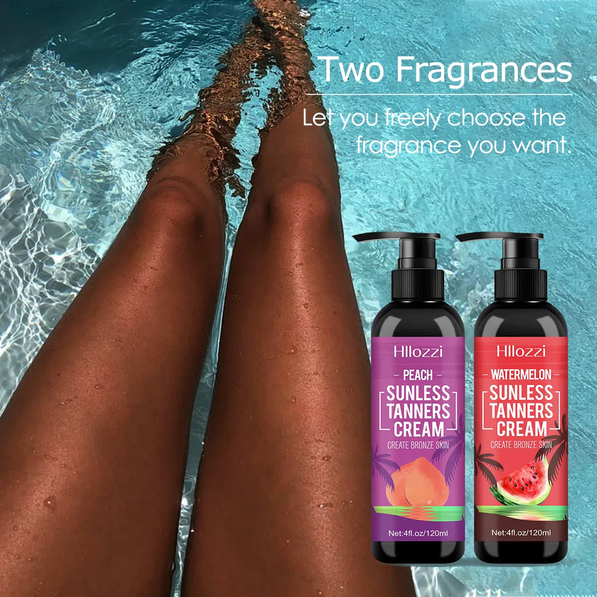 KissICON Summer Tanning Lotion 4oz- Hydrates Moisturizes Bronze Glow
