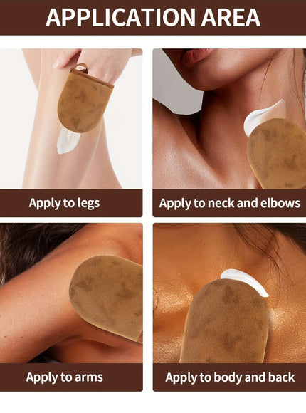 KissICON 💋 Sunless Self Tan Mitt Kit - Reusable