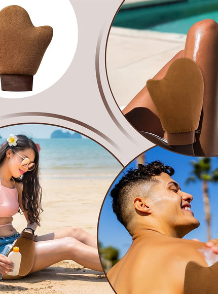KissICON 💋 Sunless Self Tan Mitt Kit - Reusable