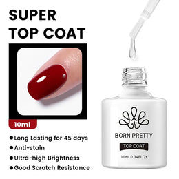 KissICON SuperTopCoat-10ml KissIcon Born Pretty 6 In 1 Nail Glue