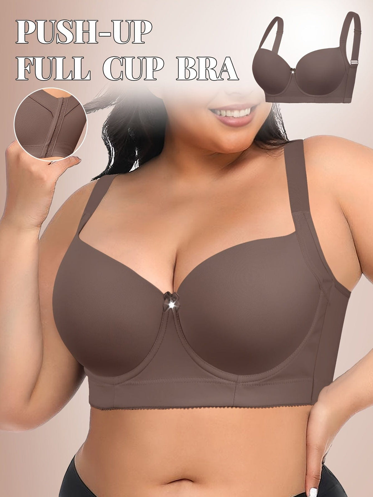 KissICON Supportive Lifted Seamless Underwire Lingerie