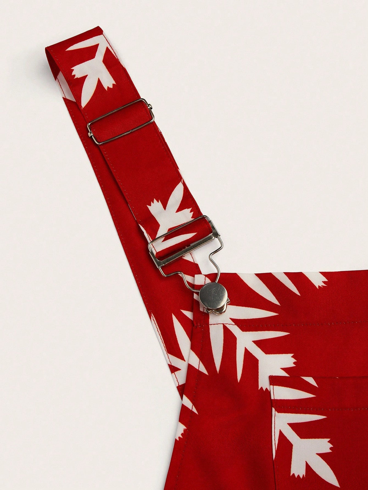 KissICON Sweetra Elegant Red Snowflake Print A-line Mini Dress