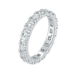 KissICON SY Brand Jewelry 925 Sterling Silver Ring D VVS Moissanite Diamond Wedding Rings for Women Men 18K Gold Plated Fine Jewelry