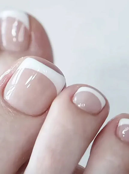 KissICON T 4 Press On Toenails 24pc Glue Included Full Cover