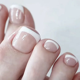 KissICON T 4 Press On Toenails 24pc Glue Included Full Cover