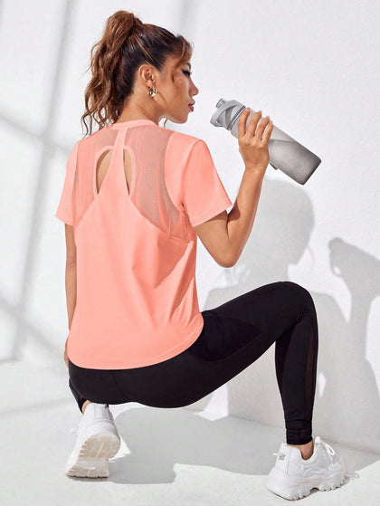CatchHalo T-Shirt With Asymmetric Hem,