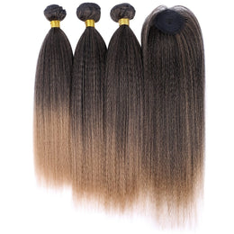 KissICON T27 KissIcon Yaki Straight Extensions Closure - Heat Resistant