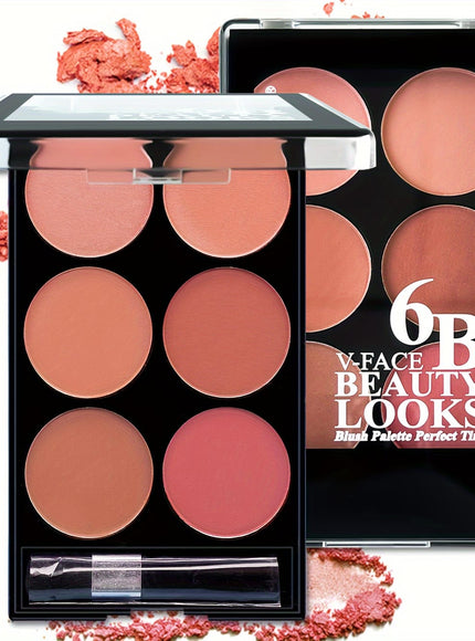 KissICON T323 Deep Skin Valentine Blush Palette Waterproof