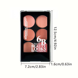 KissICON T323 Deep Skin Valentine Blush Palette Waterproof