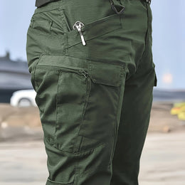 KissICON Tactical Green / UK 31 Mens Tactical MultiPocket WearResistant Outdoor Work Pants