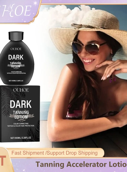 KissICON Tanning Accelerator Lotion - Long Lasting Bronzing Sunbed