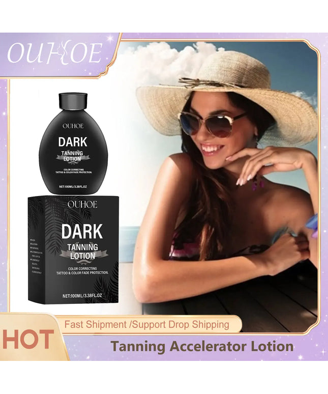 KissICON Tanning Accelerator Lotion - Long Lasting Bronzing Sunbed