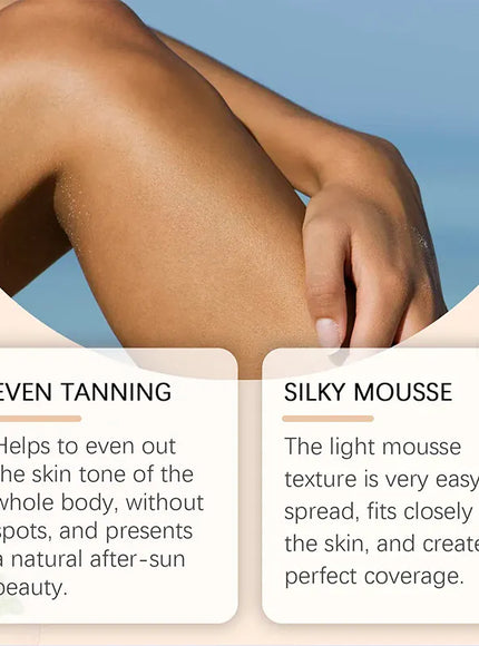 KissICON Tanning Body Mousse Self Tanner Bronze Glow Moisturizing