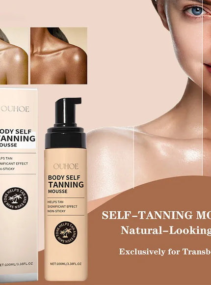 KissICON Tanning Body Mousse Self Tanner Bronze Glow Moisturizing