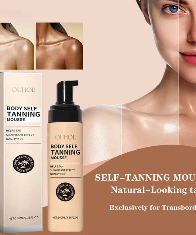 KissICON Tanning Body Mousse Self Tanner Bronze Glow Moisturizing