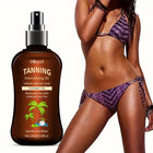 Tanning oil spray