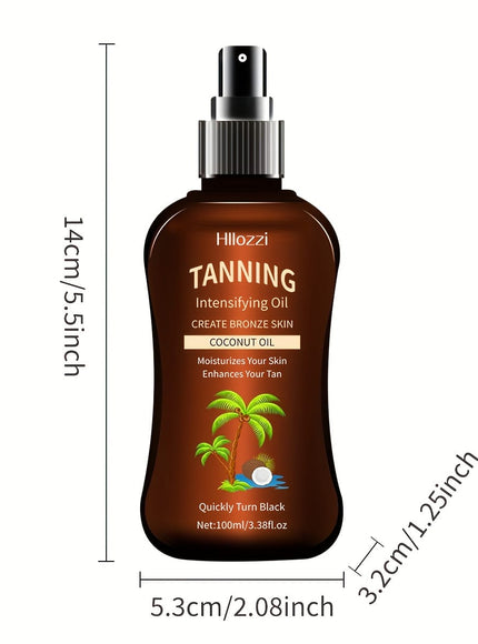 KissICON Tanning oil spray KissIcon Coconut Oil Body Tanning Oil - Deep