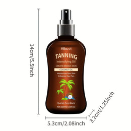 KissICON Tanning oil spray KissIcon Coconut Oil Body Tanning Oil - Deep