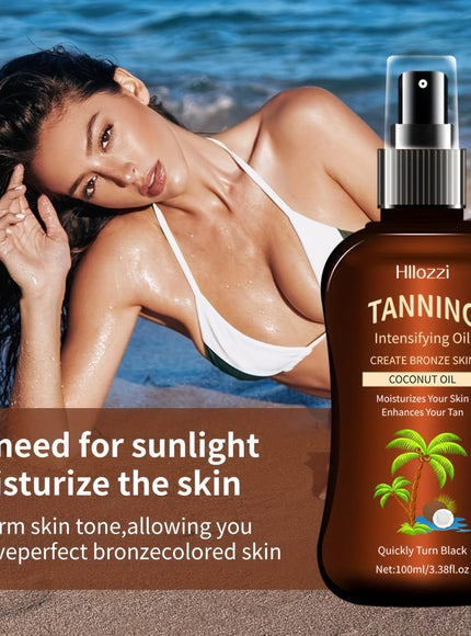 KissICON Tanning oil spray KissIcon Coconut Oil Body Tanning Oil - Deep