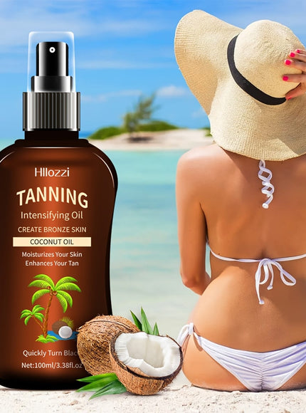 KissICON Tanning oil spray KissIcon Coconut Oil Body Tanning Oil - Deep