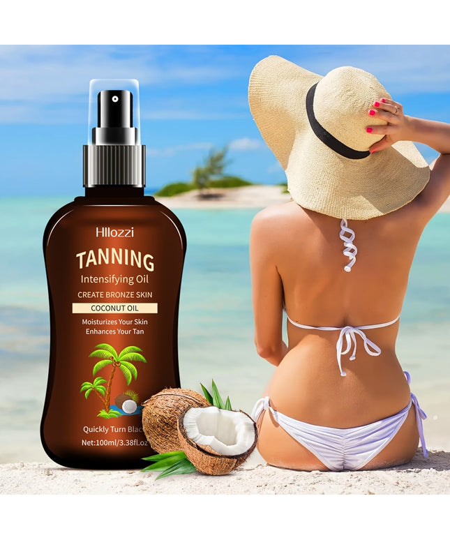 KissICON Tanning oil spray KissIcon Coconut Oil Body Tanning Oil - Deep